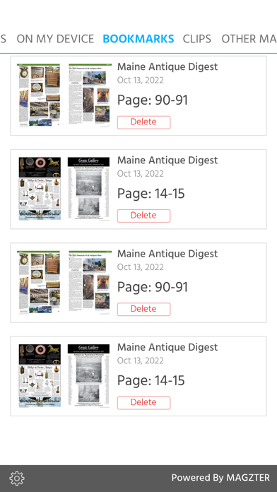 Maine Antique Digest Screenshot