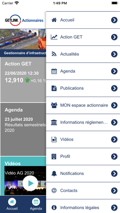 Screenshot #2 pour GETLINK Actionnaires