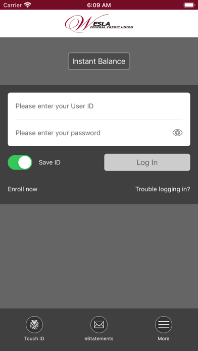 WESLA - Federal Credit Union Screenshot