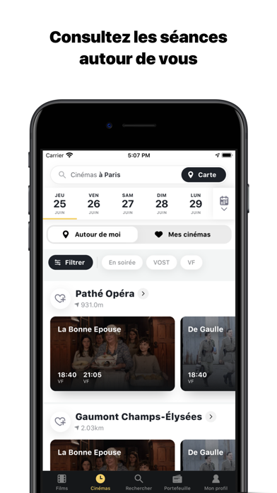 How to cancel & delete Les cinémas Pathé Gaumont from iphone & ipad 2
