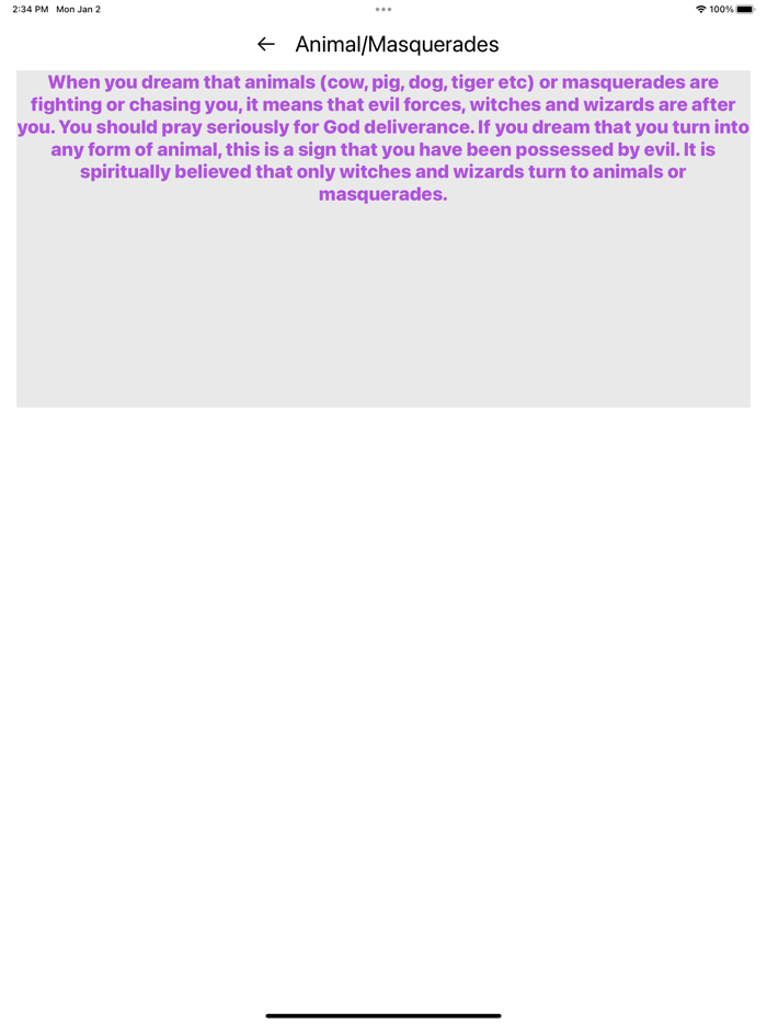 Africans Dreams Interpretation