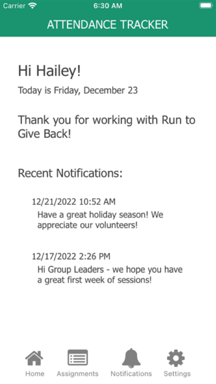 Pinwheel Attendance App