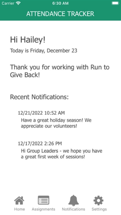 Pinwheel Attendance App