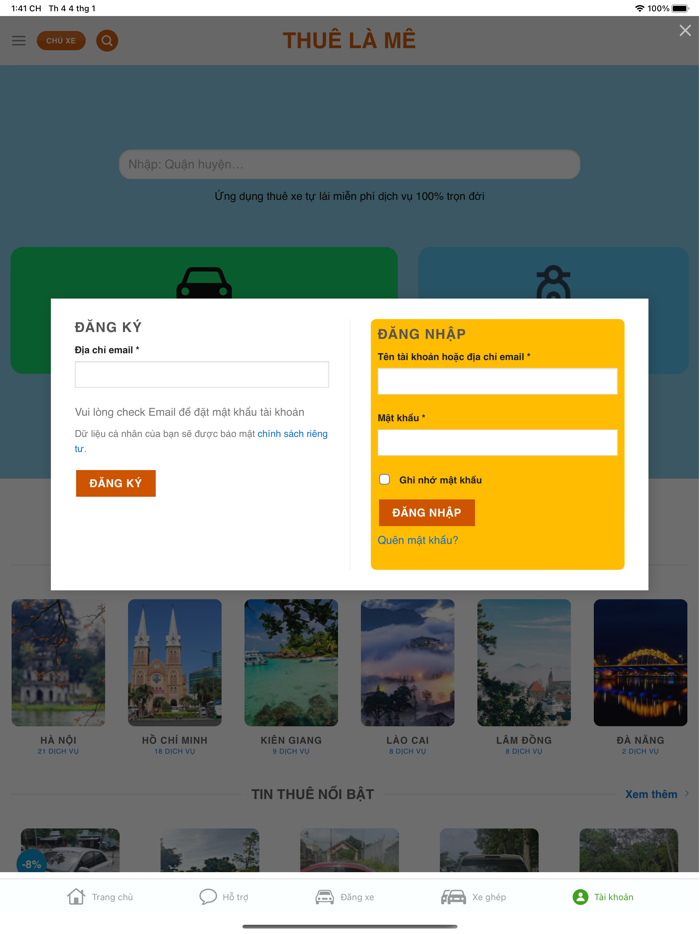 Thuê xe tự lái - Thuê là mê