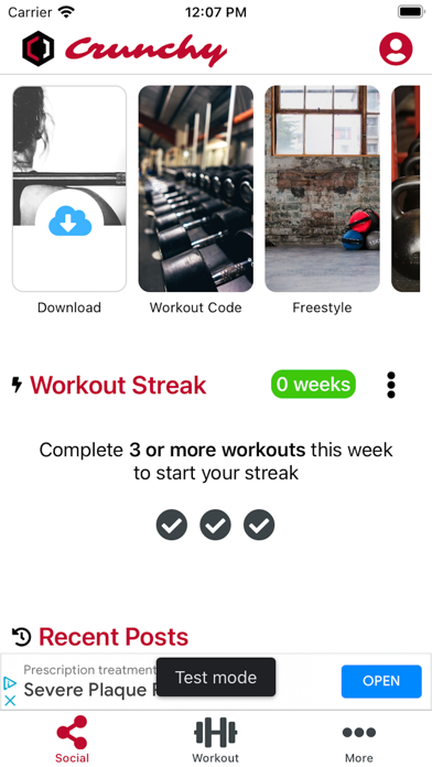Crunchy Fitness Screenshot