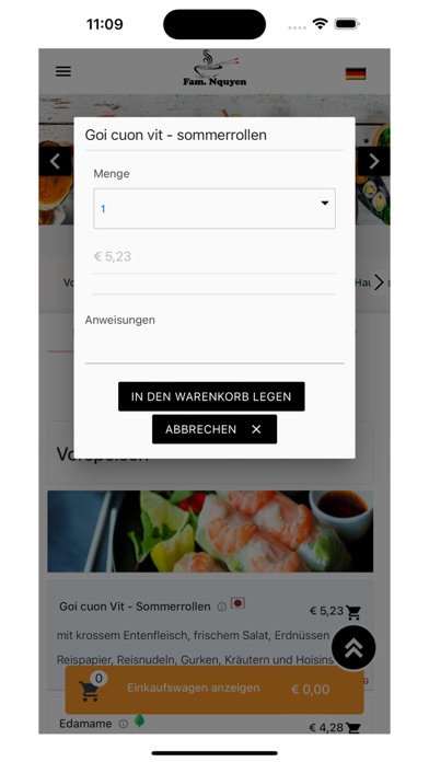Fam Nguyen Restaurant Screenshot
