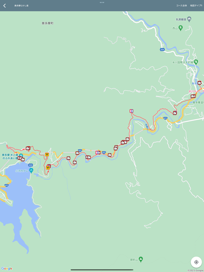 奥多摩ウォーキングマップ