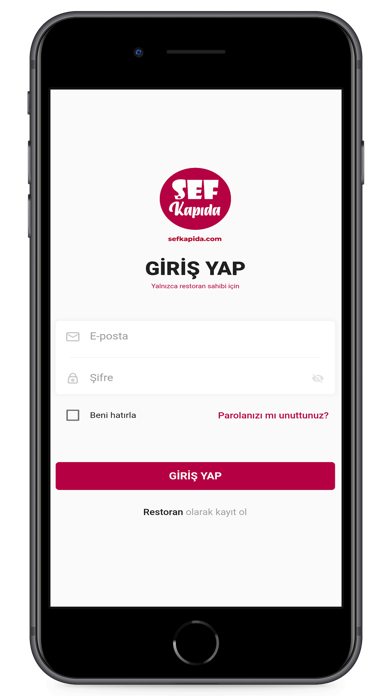 Şef Kapıda - Restoran Paneli Screenshot