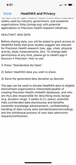 Game screenshot Precision Medicine Data Tool apk
