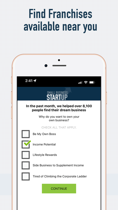 Small Business Startup Screenshot