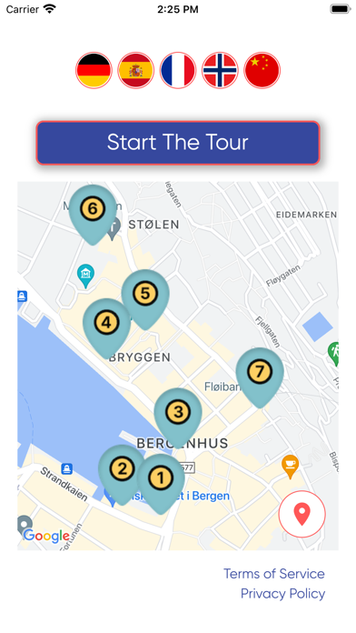 Bergen Tour App Light Screenshot