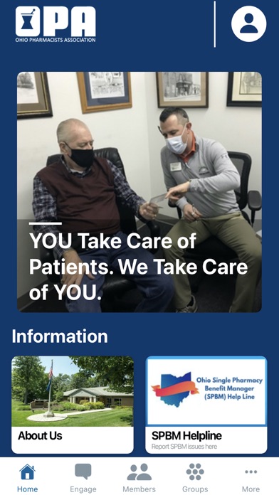 Ohio Pharmacists Association Screenshot