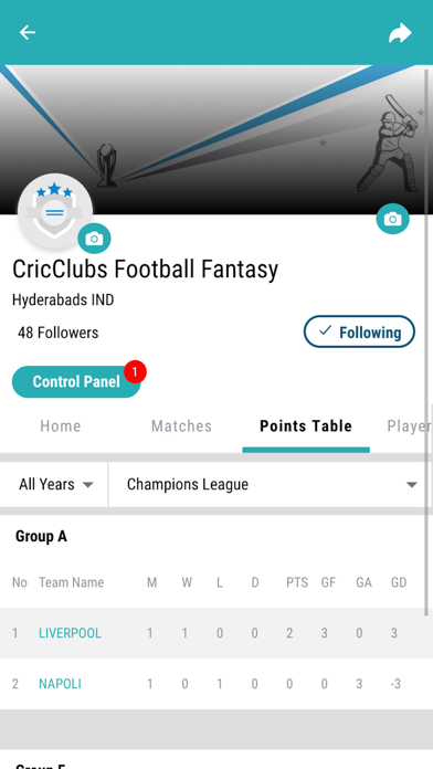 SportsTab Screenshot
