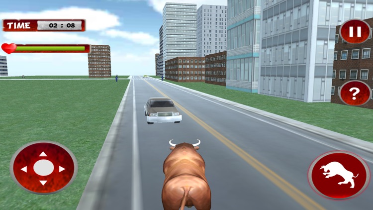 Zoo Bull Attack: Happy Animal