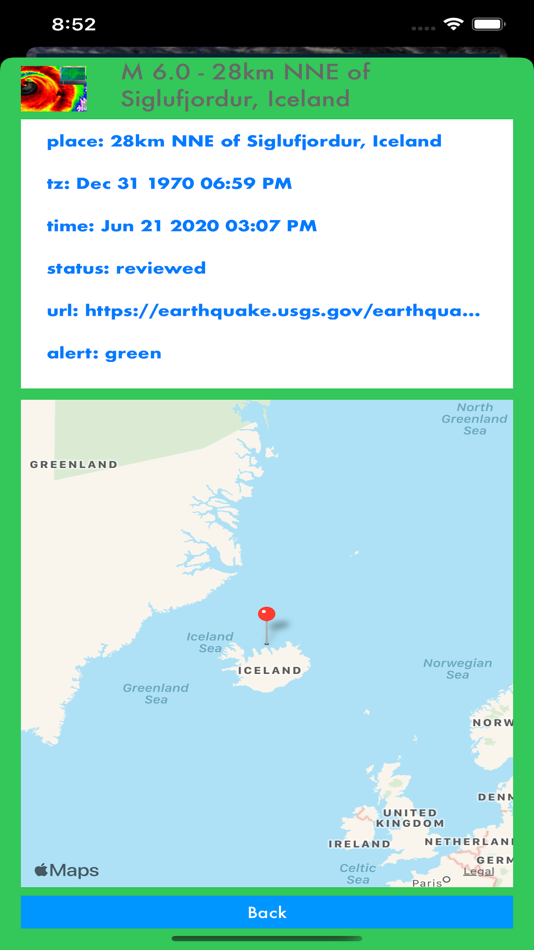 #4. Instant USGS Earthquake Lite (iOS) 由: Jufen Chang