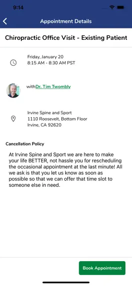 Game screenshot Irvine Spine and Sport apk