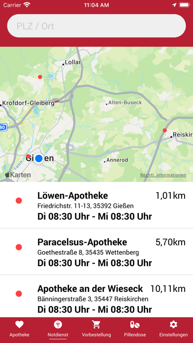 Apotheke am Bahnhof Screenshot