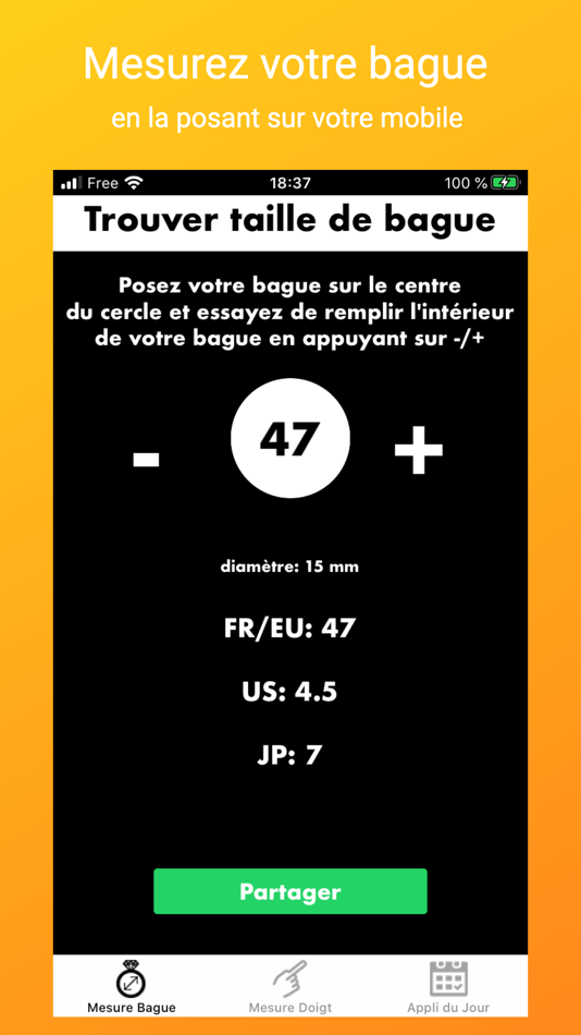 #1. Find ring size - Ring sizer (iOS) Podle: P. UNG