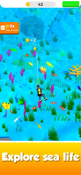 Game screenshot Idle Spearfishing mod apk