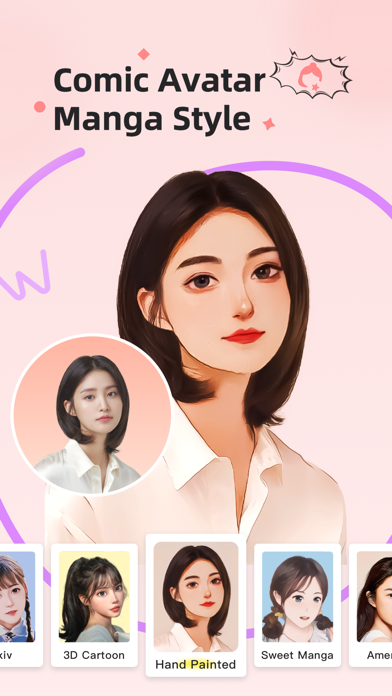 Cartoon Avatar: Hairstyle Make Screenshot