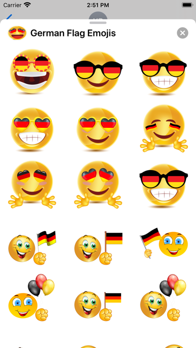 German Flag Emojis Screenshot 3 - AppWisp.com German Flag Emojis Screenshot 3 - AppWisp.com