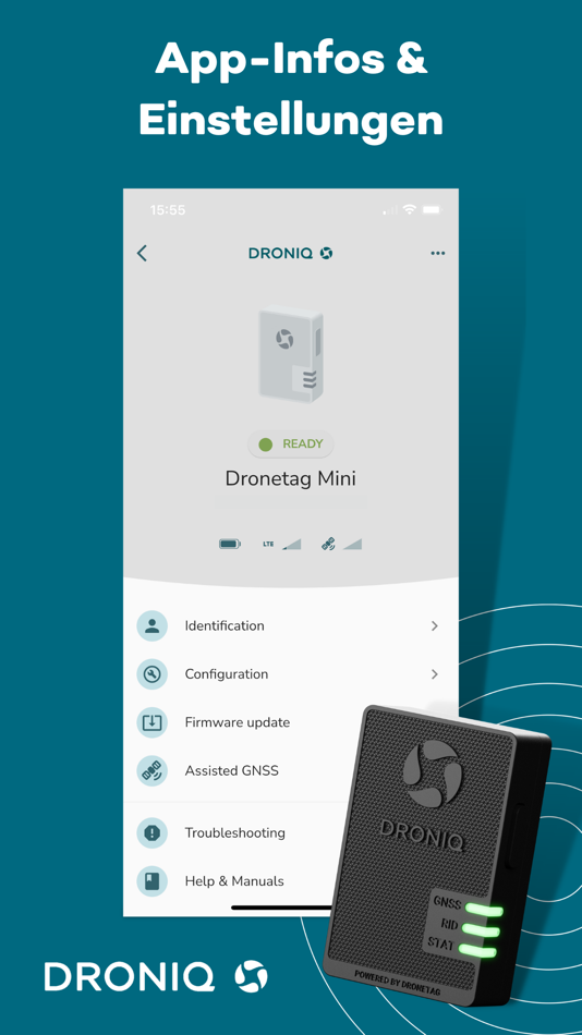 #1. Droniq Dronetag Config (iOS) 由: Droniq GmbH