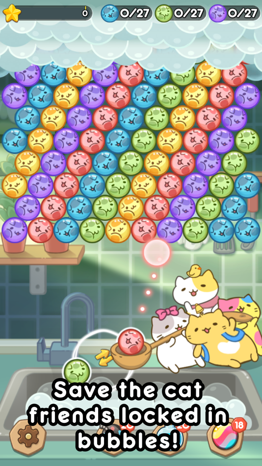 #2. MitchiriNeko Bubble (iOS) 由: NLABSOFT Co., Ltd.