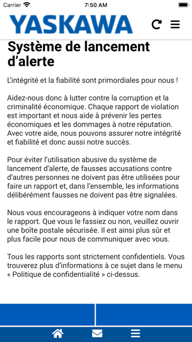 Screenshot #1 pour YASKAWA Compliance