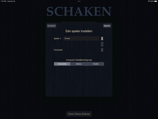 Schaken - Chess Deluxe iPad app afbeelding 4