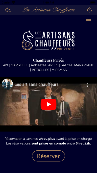 Les Artisans Chauffeurs - VTC Screenshot