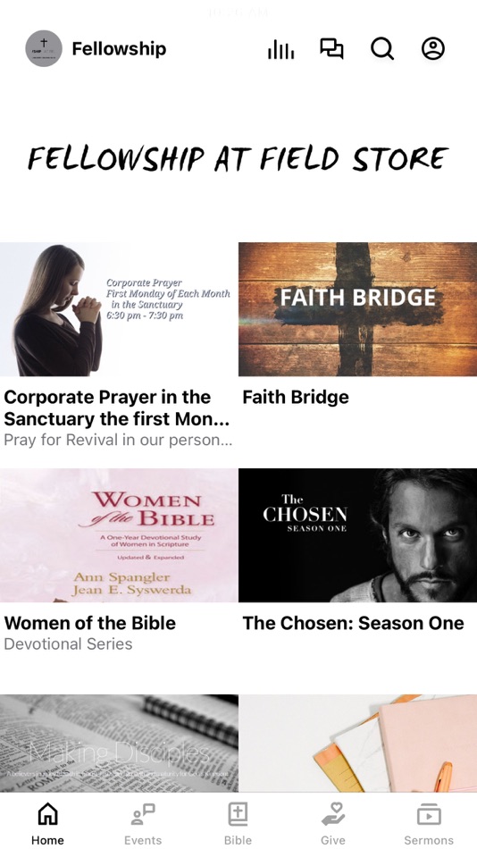 #1. Fellowship at Field Store (iOS) By: Fellowship At Field Store, Inc.