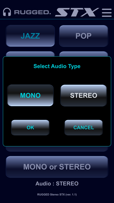 Rugged Stereo STX Screenshot