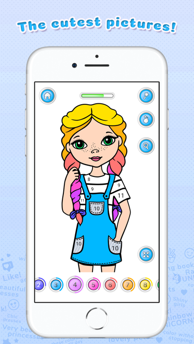 Screenshot #2 pour Color by Number for Girls