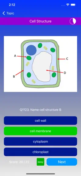 Game screenshot BioQuiz - AQA GCSE Biology hack