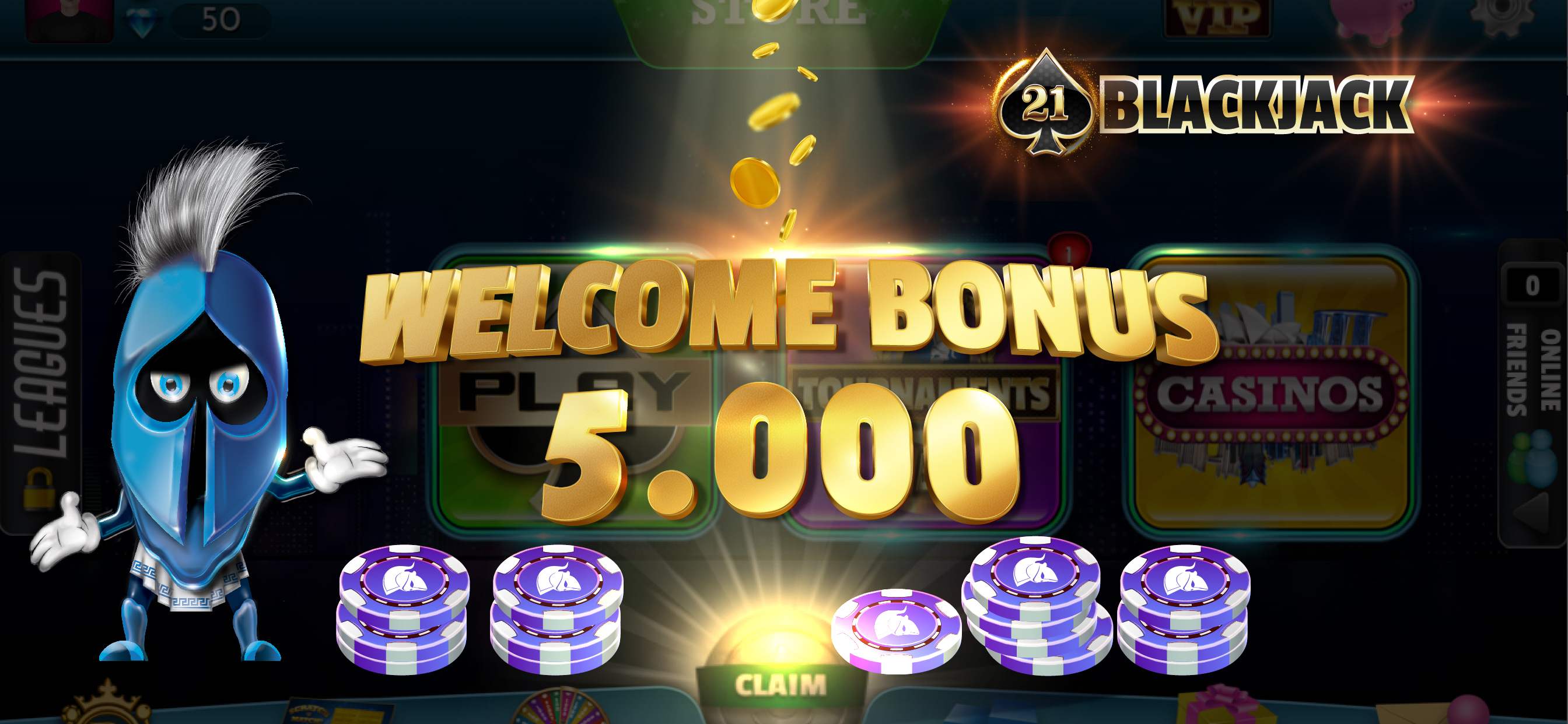 Blackjack 21: Live Casino game