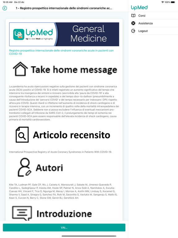 UpMed Up to date Medical alert