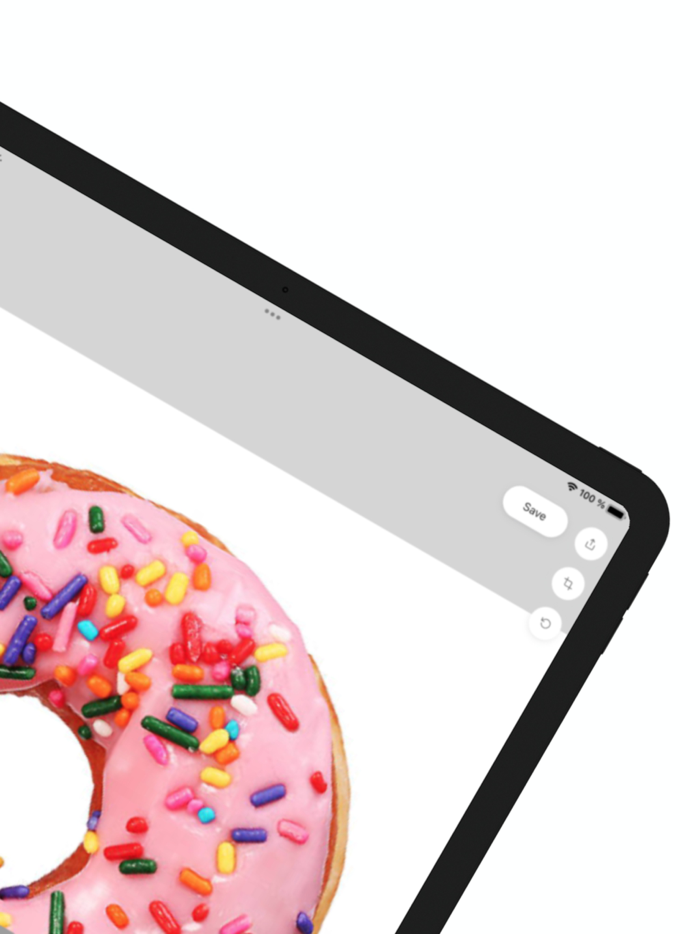 Food App camera and photo editor