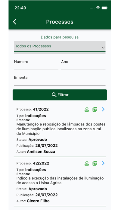 Câmara de Joaquim Gomes Screenshot