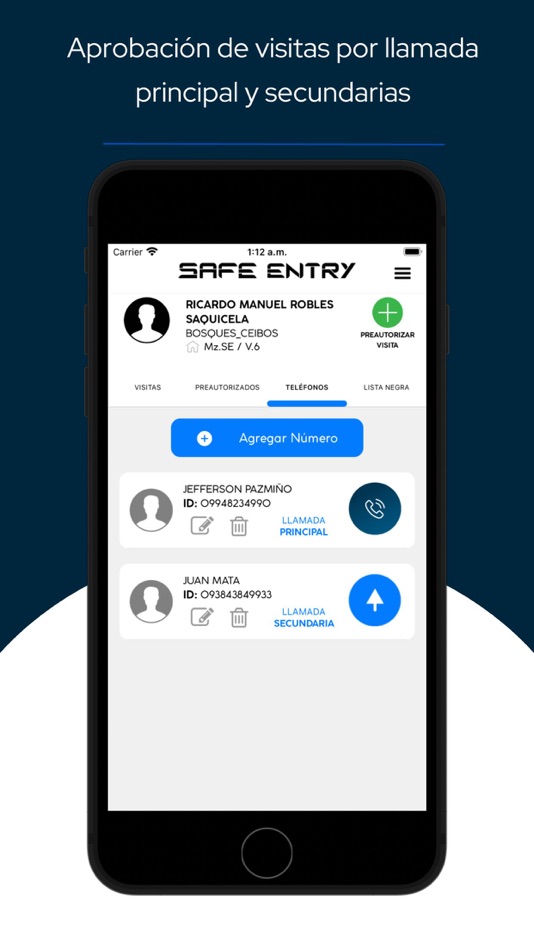 #3. SAFE ENTRY APP (iOS) Podle: CAJAMARCA PROTECTIVE SERVICES C. LTDA.