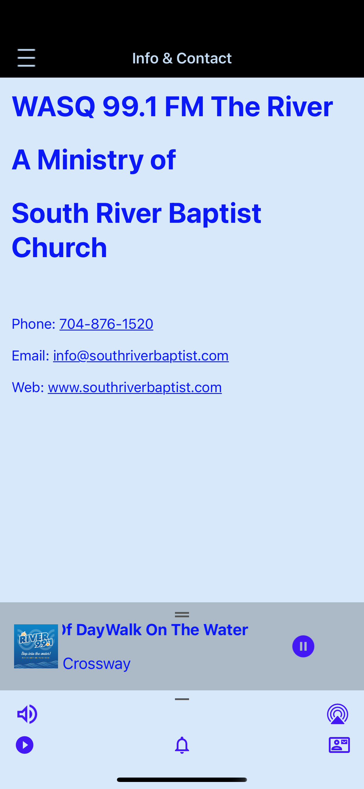 WASQ 99.1 The River screenshot 3