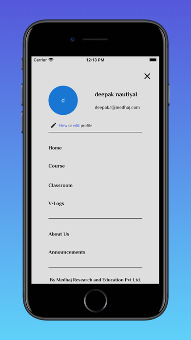 App screenshot