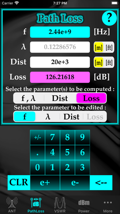 RF-CALC Screenshot