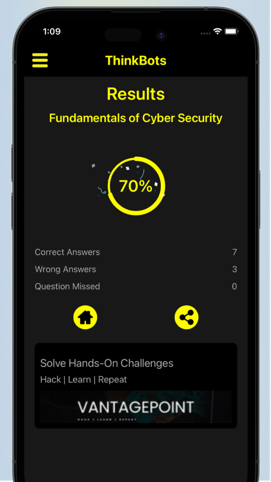 #5. Think Bots (Quiz App) (iOS) 由: Enciphers Labs Pvt Ltd