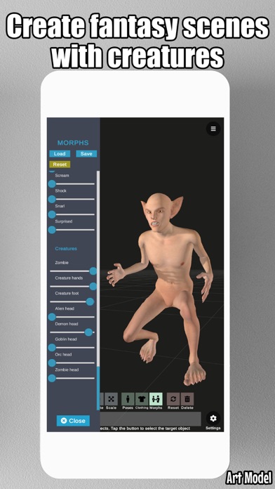 Art Model - Pose & morph toolのおすすめ画像6