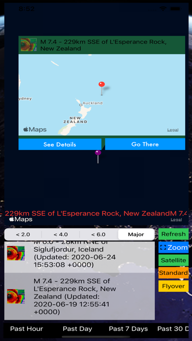 Instant USGS Earthquake Lite Screenshot