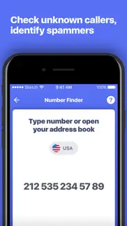 number finder: caller id book iphone screenshot 1
