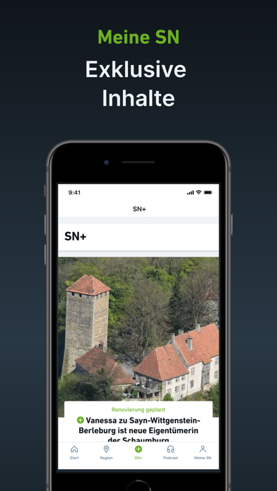 SN - Nachrichten und Podcast Screenshot
