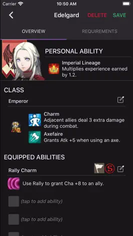 Game screenshot Fire Emblem 3h Unit Builder apk