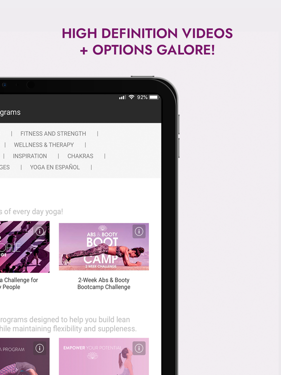Yoga Workouts | YogaDownload iPad screenshot 4 - Health & Fitness app