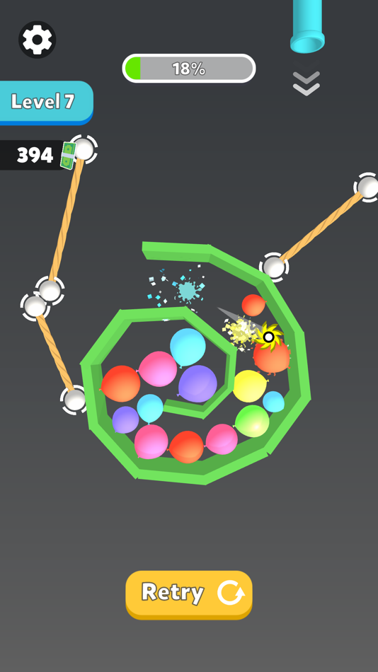 #2. Pop With Ropes (iOS) 由: Ahmet Ikbal Adlig